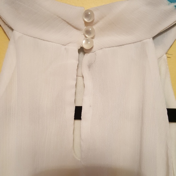 IZ Byer Floral Print Tiered Halter Neck Tank Top - Picture 4 of 7